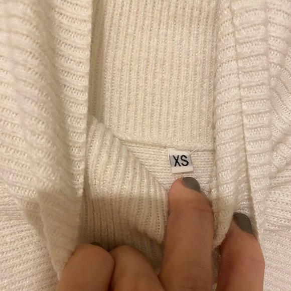 Turtleneck Long Batwing Sleeve Asymmetric Hem Casual Pullover Sweater Knit Tops - Picture 8 of 9